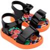 imagemini melissa Jump Sandals for Babies ampamp Toddlers  Papete Jelly Sandal wVelcro Fastener Comfy Sandals for Toddler GirlsOrangeBlack