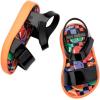 imagemini melissa Jump Sandals for Babies ampamp Toddlers  Papete Jelly Sandal wVelcro Fastener Comfy Sandals for Toddler GirlsOrangeBlack
