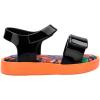 imagemini melissa Jump Sandals for Babies ampamp Toddlers  Papete Jelly Sandal wVelcro Fastener Comfy Sandals for Toddler GirlsOrangeBlack