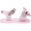imagemini melissa Mar Hot Sandals for Babies ampamp Toddlers  Sparkly Sandals wHeart Buckle ampamp Bow for Baby Girls Kids Jelly ShoesMar Sweet  Glitter Pink