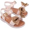 imagemini melissa Mar Hot Sandals for Babies ampamp Toddlers  Sparkly Sandals wHeart Buckle ampamp Bow for Baby Girls Kids Jelly ShoesMar Sweet  Milky BeigeBrown