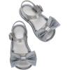 imagemini melissa Mar Hot Sandals for Babies ampamp Toddlers  Sparkly Sandals wHeart Buckle ampamp Bow for Baby Girls Kids Jelly ShoesMar Sweet  Pearly Silver