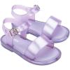 imagemini melissa Mar Hot Sandals for Babies ampamp Toddlers  Sparkly Sandals wHeart Buckle ampamp Bow for Baby Girls Kids Jelly ShoesPearly Lilac