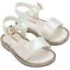 imagemini melissa Mar Hot Sandals for Babies ampamp Toddlers  Sparkly Sandals wHeart Buckle ampamp Bow for Baby Girls Kids Jelly ShoesWhiteGlitter