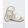 imagemini melissa Mar Hot Sandals for Babies ampamp Toddlers  Sparkly Sandals wHeart Buckle ampamp Bow for Baby Girls Kids Jelly ShoesWhiteGlitter