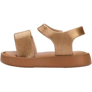 imagemini melissa Jump Sandals for Babies ampamp Toddlers  Papete Jelly Sandal wVelcro Fastener Comfy Sandals for Toddler GirlsBeigeGold