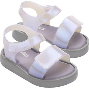 imagemini melissa Jump Sandals for Babies ampamp Toddlers  Papete Jelly Sandal wVelcro Fastener Comfy Sandals for Toddler GirlsGreyPearl Blue