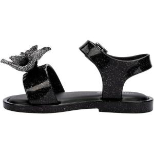 imagemini melissa Mar Hot Sandals for Babies ampamp Toddlers  Sparkly Sandals wHeart Buckle ampamp Bow for Baby Girls Kids Jelly ShoesMar Sweet  Glitter Black