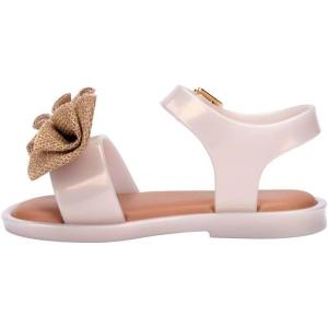 imagemini melissa Mar Hot Sandals for Babies ampamp Toddlers  Sparkly Sandals wHeart Buckle ampamp Bow for Baby Girls Kids Jelly ShoesMar Sweet  Milky BeigeBrown