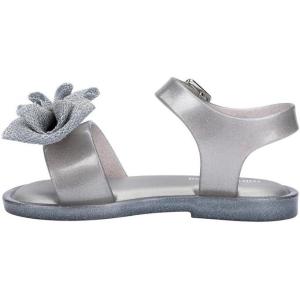 imagemini melissa Mar Hot Sandals for Babies ampamp Toddlers  Sparkly Sandals wHeart Buckle ampamp Bow for Baby Girls Kids Jelly ShoesMar Sweet  Pearly Silver