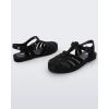 imageMelissa Possession Jelly Sandal for Women  The Original Jelly Shoe Fishermans Sandal with Adjustable Strap and Side BuckleBlack Flocked
