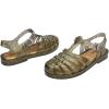imageMelissa Possession Jelly Sandal for Women  The Original Jelly Shoe Fishermans Sandal with Adjustable Strap and Side BuckleGlitter ClearBeige