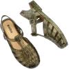 imageMelissa Possession Jelly Sandal for Women  The Original Jelly Shoe Fishermans Sandal with Adjustable Strap and Side BuckleGlitter ClearBeige