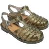 imageMelissa Possession Jelly Sandal for Women  The Original Jelly Shoe Fishermans Sandal with Adjustable Strap and Side BuckleGlitter ClearBeige