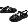 imageMelissa Possession Jelly Sandal for Women  The Original Jelly Shoe Fishermans Sandal with Adjustable Strap and Side BuckleStuds  BlackDark Grey