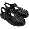 imageMelissa Possession Jelly Sandal for Women  The Original Jelly Shoe Fishermans Sandal with Adjustable Strap and Side BuckleStuds  BlackDark Grey