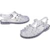 imageMelissa Possession Jelly Sandal for Women  The Original Jelly Shoe Fishermans Sandal with Adjustable Strap and Side BuckleStuds  ClearSilver