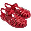 imageMelissa Possession Jelly Sandal for Women  The Original Jelly Shoe Fishermans Sandal with Adjustable Strap and Side BuckleStuds  Red