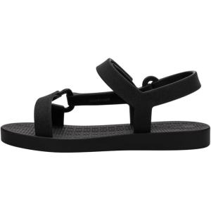 imagemini melissa Sun Downtown Sandals for Babies ampamp Toddles ampamp Big Kids  Jelly Sandals for Girls wAdjustable Ankle Strap Kids Jelly ShoesBlack