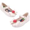 imagemini melissa Girls Sweet Love  Disney Princess Mary Jane Jelly Flat for Toddlers ampamp Babies  Jelly Shoes for Little Girls with Adjustable Strap ampamp Side BuckleSnow White  WhiteRed