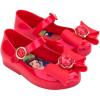 imagemini melissa Girls Sweet Love  Disney Princess Mary Jane Jelly Flat for Toddlers ampamp Babies  Jelly Shoes for Little Girls with Adjustable Strap ampamp Side BuckleSnow White  Red