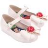 imagemini melissa Girls Sweet Love  Disney Princess Mary Jane Jelly Flat for Toddlers ampamp Babies  Jelly Shoes for Little Girls with Adjustable Strap ampamp Side BuckleSnow White  WhiteRed