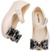 imagemini melissa Ultragirl Classic Bow Mary Jane Flats for Babies ampamp ToddlersBeigeBlack