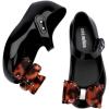 imagemini melissa Ultragirl Classic Bow Mary Jane Flats for Babies ampamp ToddlersBlack Turtle