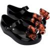 imagemini melissa Ultragirl Classic Bow Mary Jane Flats for Babies ampamp ToddlersBlack Turtle