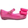 imagemini melissa Ultragirl Classic Bow Mary Jane Flats for Babies ampamp ToddlersGlitter Pink
