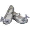 imagemini melissa Ultragirl Collection Mary Jane Flats for Toddlers and Babies  Comfortable ampamp Cute Peep Toe Jelly Flat Shoes with Transparent Upper and Small Bow for Little GirlsPearly Silver