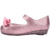 imagemini melissa Ultragirl Collection Mary Jane Flats for Toddlers and Babies  Comfortable ampamp Cute Peep Toe Jelly Flat Shoes with Transparent Upper and Small Bow for Little GirlsUltragirl Bow  Glitter Pink