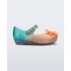 imagemini melissa Ultragirl Collection Mary Jane Flats for Toddlers and Babies  Comfortable ampamp Cute Peep Toe Jelly Flat Shoes with Transparent Upper and Small Bow for Little GirlsClearOrangeGreen