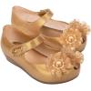 imagemini melissa Ultragirl Springtime PeepToe Mary Jane Shoes for Babies ampamp ToddlersBeige Glitter