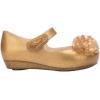 imagemini melissa Ultragirl Springtime PeepToe Mary Jane Shoes for Babies ampamp ToddlersBeige Glitter