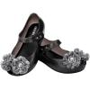 imagemini melissa Ultragirl Springtime PeepToe Mary Jane Shoes for Babies ampamp ToddlersGlitter Black