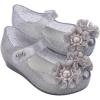 imagemini melissa Ultragirl Springtime PeepToe Mary Jane Shoes for Babies ampamp ToddlersGlitter ClearGray