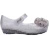imagemini melissa Ultragirl Springtime PeepToe Mary Jane Shoes for Babies ampamp ToddlersGlitter ClearGray