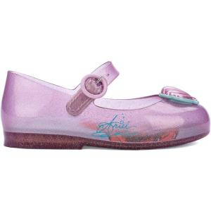 imagemini melissa Girls Sweet Love  Disney Princess Mary Jane Jelly Flat for Toddlers ampamp Babies  Jelly Shoes for Little Girls with Adjustable Strap ampamp Side BuckleLittle Mermaid