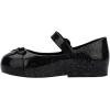 imagemini melissa Sweet Love Cap Toe Mary Jane Shoes for Toddlers  Jelly Flats for Girls with Cute Bow Toe Accent and Adjustable StrapsBlack