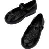 imagemini melissa Sweet Love Cap Toe Mary Jane Shoes for Toddlers  Jelly Flats for Girls with Cute Bow Toe Accent and Adjustable StrapsBlack