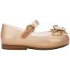 imagemini melissa Sweet Love Fly Mary Jane Jelly Shoes for Babies ampamp Toddlers  Ballet Flats wButterfly Design ampamp Adjustable StrapBeige GlitterGold