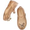 imagemini melissa Sweet Love Fly Mary Jane Jelly Shoes for Babies ampamp Toddlers  Ballet Flats wButterfly Design ampamp Adjustable StrapBeige GlitterGold