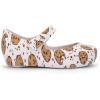 imagemini melissa Ultragirl Candy Peep Toe Mary Jane Flats for Little KidsWhiteBeige