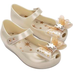 imagemini melissa Girls Ultragirl Star Ii Toddler Ballet FlatUltragirl Star Ii  White Metallic