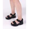 imageMelissa Kick Off Platform Sandals for Women  Super Soft and Flexible Vegan Chunky Platform Sandal with Adjustable Straps and Open Toe DesignBlackBlack