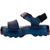 imageMelissa Kick Off Platform Sandals for Women  Super Soft and Flexible Vegan Chunky Platform Sandal with Adjustable Straps and Open Toe DesignBlue Chameleon