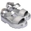 imageMelissa Kick Off Platform Sandals for Women  Super Soft and Flexible Vegan Chunky Platform Sandal with Adjustable Straps and Open Toe DesignSilver