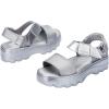 imageMelissa Kick Off Platform Sandals for Women  Super Soft and Flexible Vegan Chunky Platform Sandal with Adjustable Straps and Open Toe DesignSilver