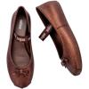 imageMelissa Sophie Jelly Flats for Women  Ballet Flats for Women Bow Applique ampamp Strap Slipon ClosedToe Womens Jelly ShoesBronze